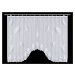 Dekorační oblouková krátká záclona na žabky GRETA bílá 300x150 cm MyBestHome