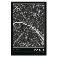 Plakát, Obraz - Paris - City Map, (61 x 91.5 cm)