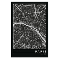 Plakát, Obraz - Paris - City Map, 61 × 91.5 cm