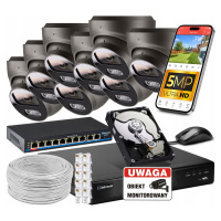 Sada pro Monitorování Ip Poe 8 Kamer 5MPx 1TB Náhled Aplikace Switch