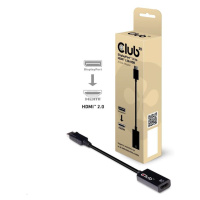 Club3D Adaptér aktivní DisplayPort 1.4 na HDMI 2.0b, HDR, 19cm