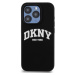 DKNY Liquid Silicone Arch Logo MagSafe kryt iPhone 15 Pro černý