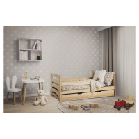 Dětská postel Mela 80 x 160 cm, borovice Rošt: Bez roštu, Matrace: Matrace COMFY HR 10 cm