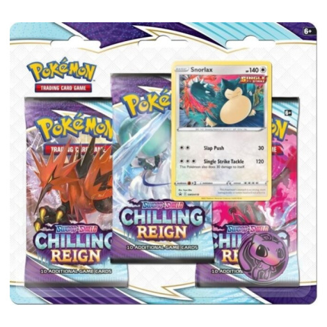 Pokémon Sword and Shield - Chilling Reign 3 Pack Blister - Snorlax NINTENDO