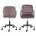 Dkton Designová kancelářská židle Zara růžová