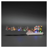 Konstsmide Christmas Stolní dekorace sněhulák, psí spřežení barevné LED