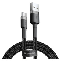 Datový kabel Baseus Cafule Cable USB pro Type-C 3A 1M, šedá/černá