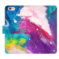 iSaprio flip pouzdro Abstract Paint 05 pro iPhone 6/6S