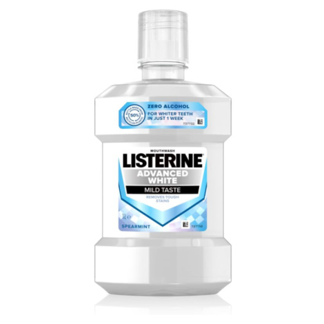 Listerine Advanced White Mild Taste ústní voda s bělicím účinkem 1000 ml