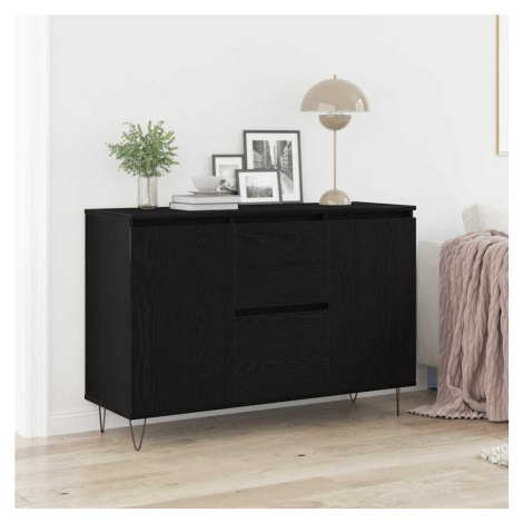 vidaXL Servírovací skříň Černý dub 101,5 x 35 x 70 cm kompozitní dřevo