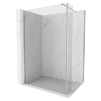 MEXEN/S Kioto Sprchová zástěna WALK-IN 95 x 30 cm, transparent, nikl kartáčovaná 800-095-212-97-