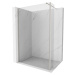 MEXEN/S Kioto Sprchová zástěna WALK-IN 95 x 30 cm, transparent, nikl kartáčovaná 800-095-212-97-