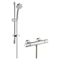 HANSGROHE Croma 100 Sprchový set Vario s termostatem, 3 proudy, EcoSmart 9 l/min, chrom 27032000