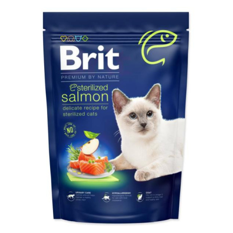 Krmivo Brit Premium by Nature Cat Sterilized Salmon 800g