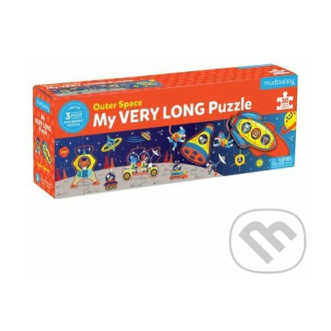 Dlouhé puzzle: Vesmír (My Very Long Puzzle: Outer Space) - puzzle z kategorie 15 - 60 dílků Mudpuppy