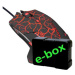 Myš drátová, E-blue Mazer Pro, černo-červená, optická, 2500DPI, e-box