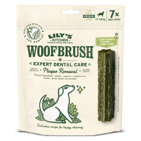 Lily's Kitchen Woofbrush Dental Sticks pro střední psy - výhodné balení: 21 x 28 g