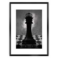 Dekoria Plakát Chess II, 70 x 100 cm, Ramka: Czarna