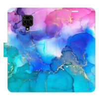 iSaprio flip pouzdro BluePink Paint pro Xiaomi Redmi Note 9 Pro / Note 9S