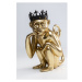 KARE Design Soška King Lui z knihy Džunglí - zlatý, 36cm