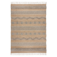 Flair Rugs koberce Kusový koberec Jubilant Medina Jute Natural/Grey - 160x230 cm