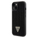 Guess Rhinestones Triangle Metal Logo kryt pro iPhone 14 černý