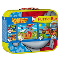 Puzzle Benjamin Kvítko 4v1 v plechovém kufříku (26,26,48,48 dílků)