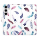 iSaprio flip pouzdro Colorful Feathers pro Samsung Galaxy S24