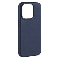FIXED MagLeather kožený kryt s MagSafe Apple iPhone 15 modrý