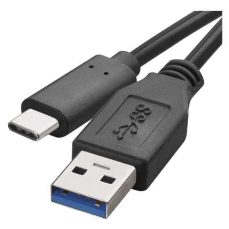 Rychlonabíjecí a datový kabel USB-A 3.0 / USB-C 3.1, Quick Charge, 1 m, černý EMOS