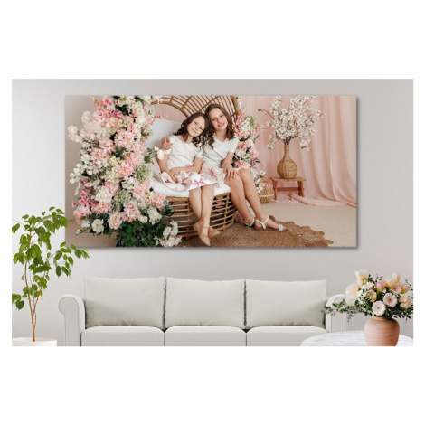 Fotoobraz 200x100 cm z vlastní fotografie, Plátno 100% polyester: 240g/m², S lakováním