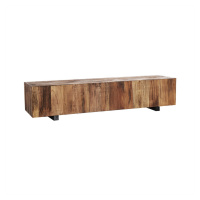 Estila Luxusní moderní konferenční stolek Elmond z bukového dřeva v hnědých přírodních odstínech