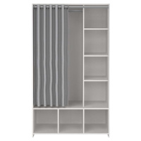 Bílo-šedá šatní skříň 105x180 cm Kit – Tvilum