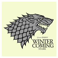 Umělecký tisk Game of Thrones - Winter is Coming, 40 × 40 cm