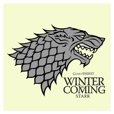 Umělecký tisk Game of Thrones - Winter is Coming, (40 x 40 cm)