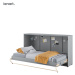 Dig-net nábytek Sklápěcí postel Lenart CONCEPT PRO CP-06 | 90 x 200 cm Barva: bílý lesk / bílá