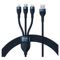 Kabel 3in1 USB cable Baseus USB 3in1 Baseus Flash Series,  USB-C + Micro + Lightning 66W, 1.2m (