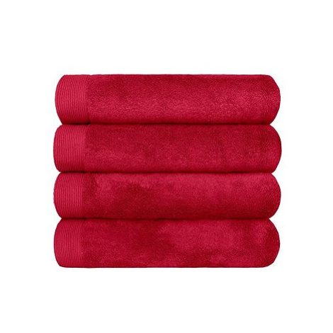 SCANquilt ručník MODAL SOFT červená 100 × 50 cm
