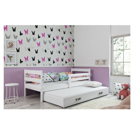 BMS Dětská postel s přistýlkou ERYK 2 | bílá Barva: Bílá / bílá, Rozměr: 200 x 90 cm