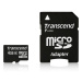 TRANSCEND MicroSDHC karta 4GB Class 4 + adaptér