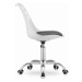 Otočná židle PRINT - bílá/černá