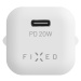 Set síťové nabíječky FIXED Mini s USB-C výstupem a USB-C/Lightning kabelu, podpora PD, 1 metr, M