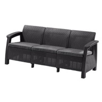 KETER Lavice zahradní CORFU LOVE SEAT MAX, grafit 182cm