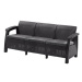 KETER Lavice zahradní CORFU LOVE SEAT MAX, grafit 182cm