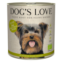 Dog's Love Bio kuřecí maso s pohankou, celerem a bazalkou 6 × 800 g