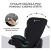 KINDERKRAFT Autosedačka Oneto3 i-Size 76-150cm + Isofix Graphite black