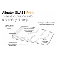Ochranné tvrzené sklo GLASS PRINT pro Vivo Y76 5G, černá