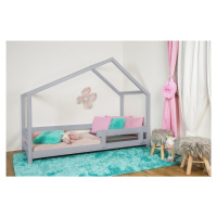 Vyspimese.CZ Dětská postel Elsa se zábranou Rozměr: 90x200 cm, Barva: šedá