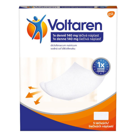 Voltaren 1x denně 140 mg léčivá náplast 5 ks