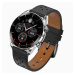 Garett Smartwatch V10 Silver-black leather